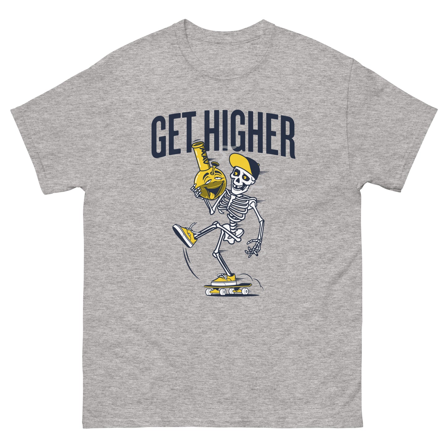 Get Higher Skeleton Skater  (Old Dirty Dermot) T-Shirt