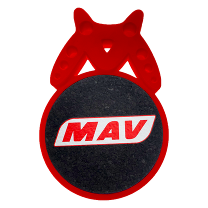 MAV red Bat Stand + Mood Mat Black