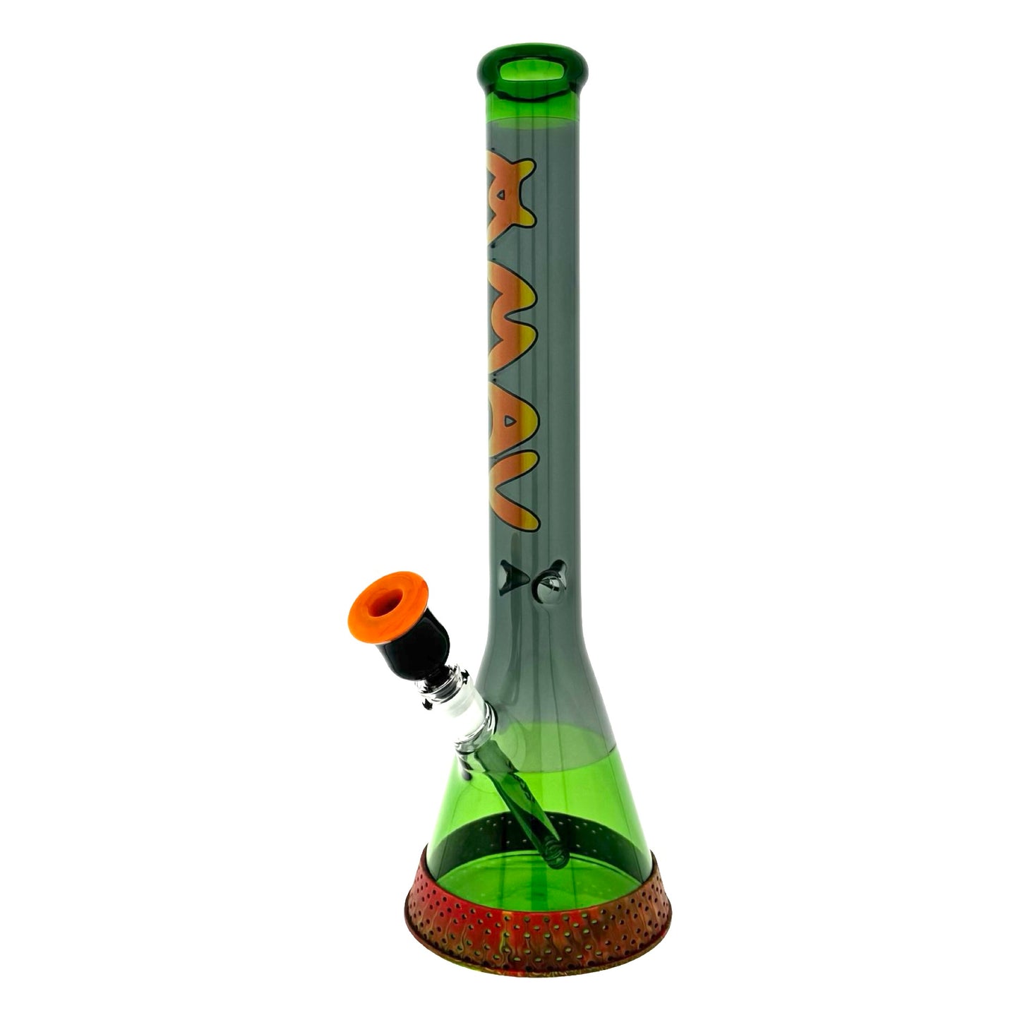 18" Color Float Beaker Bong forest smoke Rasta slab matching limited