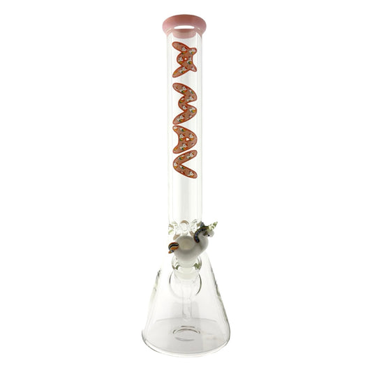 18" x 9mm Pink Unicorn Specialty Slab Beaker Bong x empire glassworks unicorn bowl