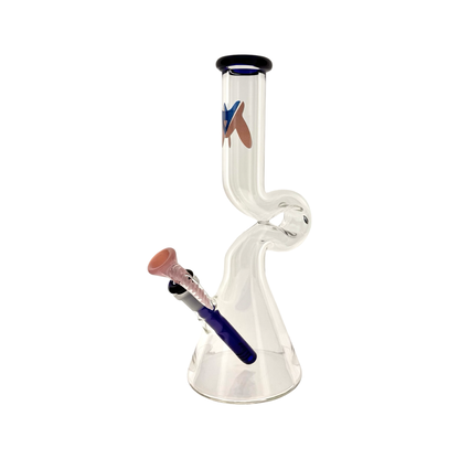 12" Footer Zigger Loop Beaker Bong 1 of 1 Limited