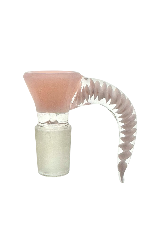 19MM Pink Swirl Horn Bowl