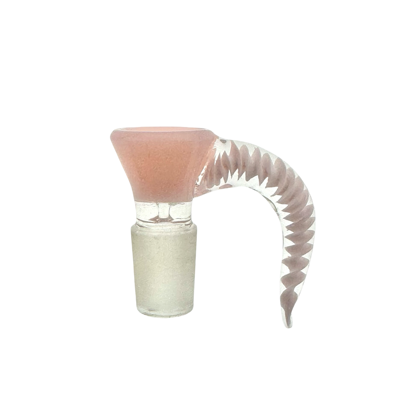 19MM Pink Swirl Horn Bowl