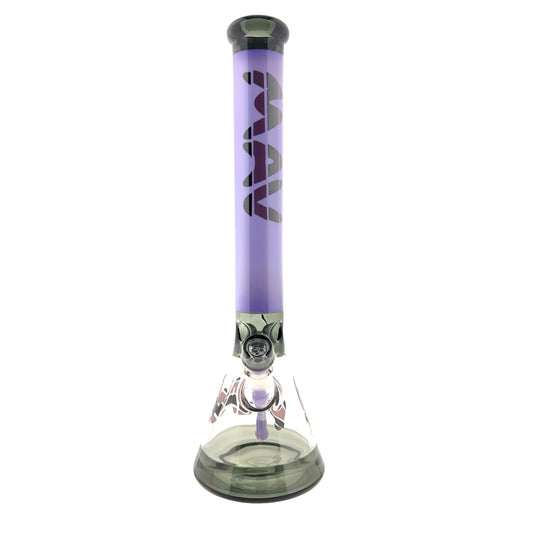 hermosa resurgence 18" Full purple smoke mixer Beaker Bong 1 of 1