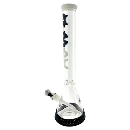 18" X 9MM ONE OF ONE Black and White Special Beaker Bong