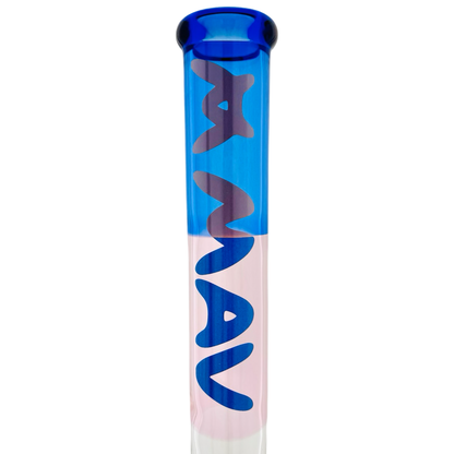 21" tall 50 by 5mm Beaker Bong Tall Neck duotone pink and to blue type