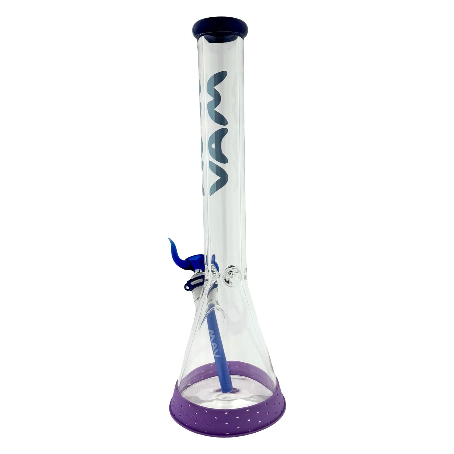 18" bong one of one purple blue mixup 9mm beaker bong
