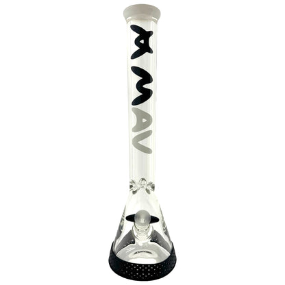18" X 9MM ONE OF ONE Black and White Special Beaker Bong