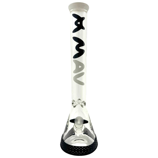 18" X 9MM ONE OF ONE black and white Special Beaker Bong