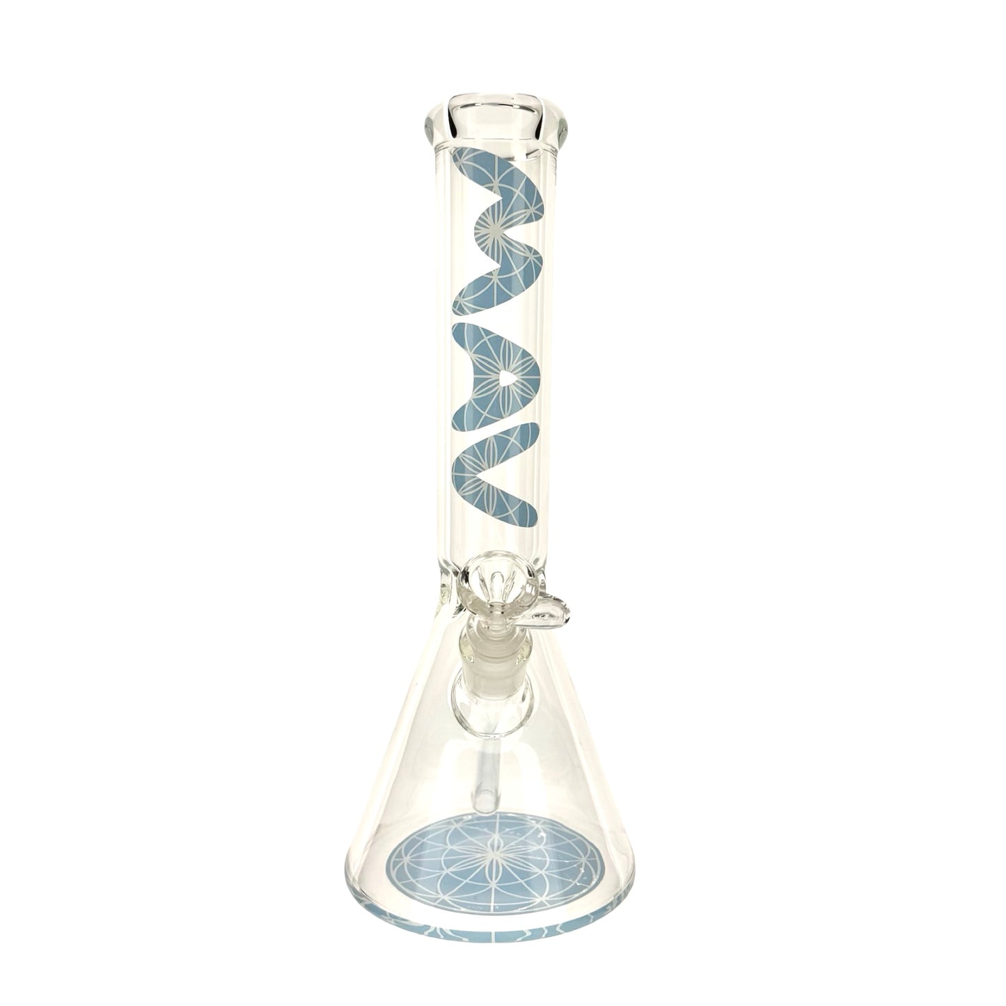 MANDALA blue 13" Beaker Base Bong