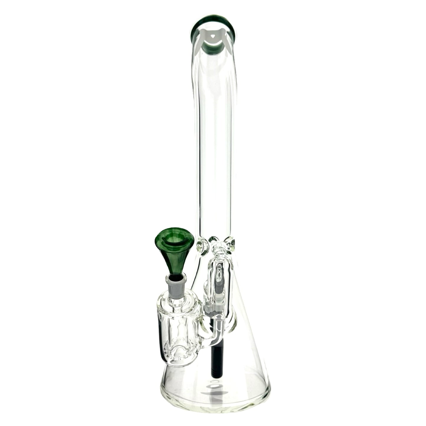 18" x 9mm color top beaker Bong + Ash Catcher Combo