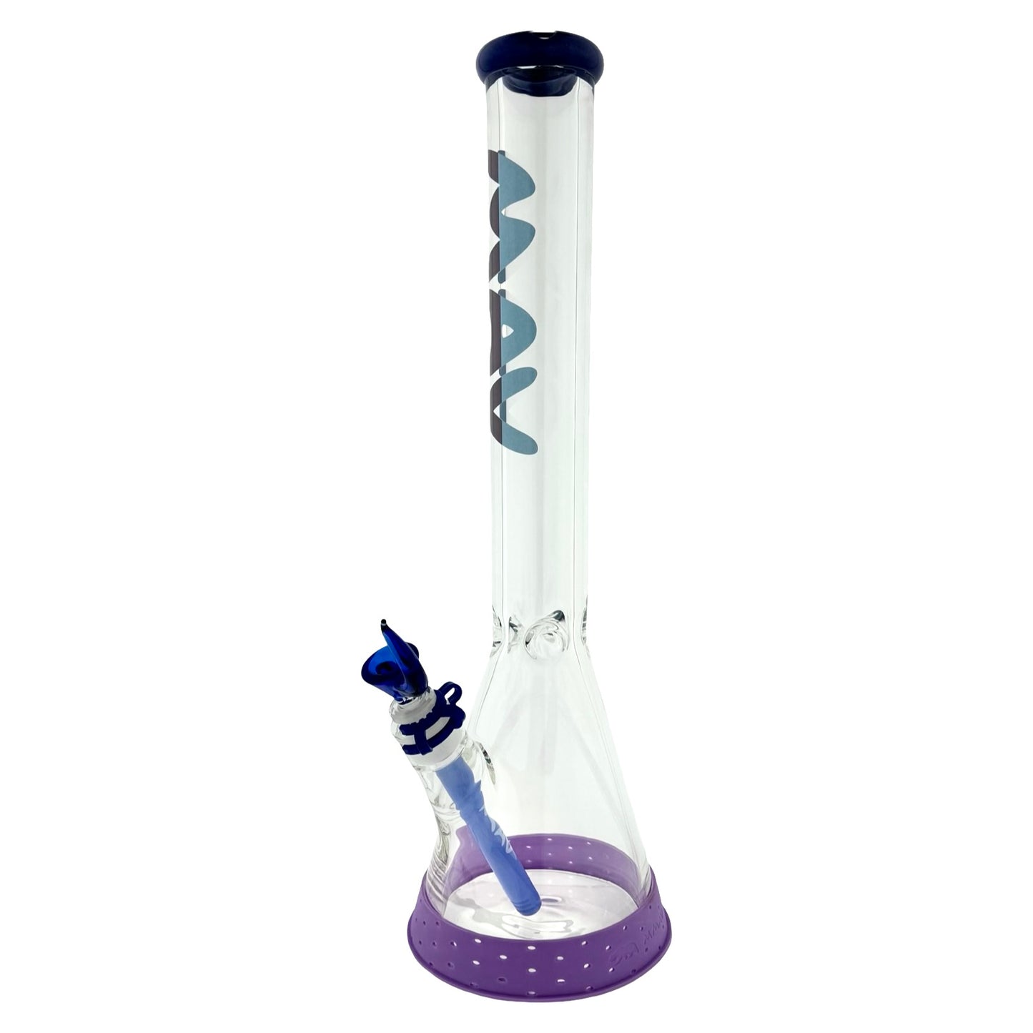 18" bong one of one purple blue mixup 9mm beaker bong