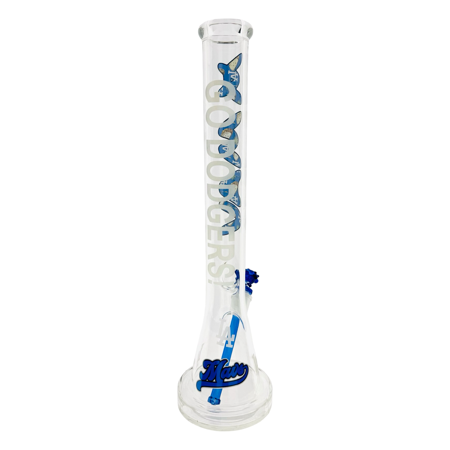 18" Bat Bong One of One MAVs Go Dodgers Laser Bong Ball World series 2025 Champions !