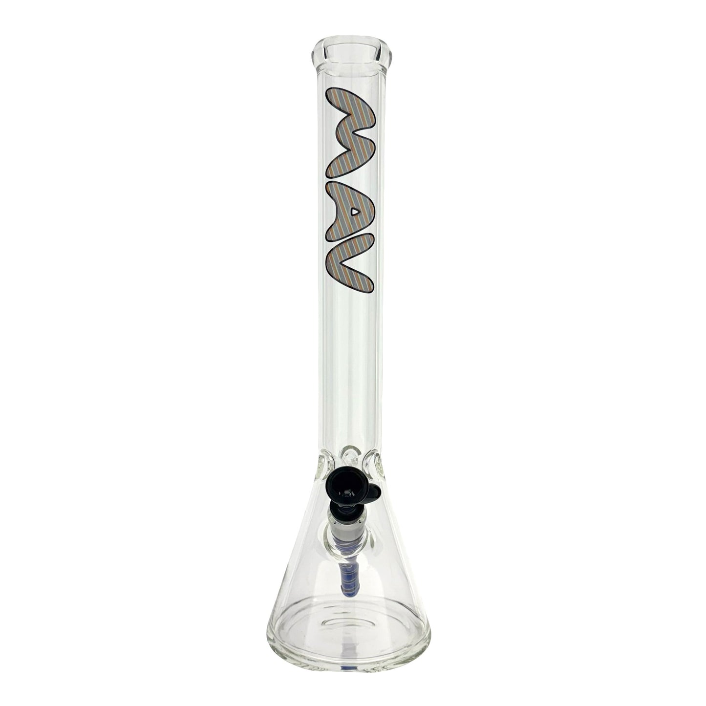 18" 5mm Classic Beaker Bong wigwag stem match lucy