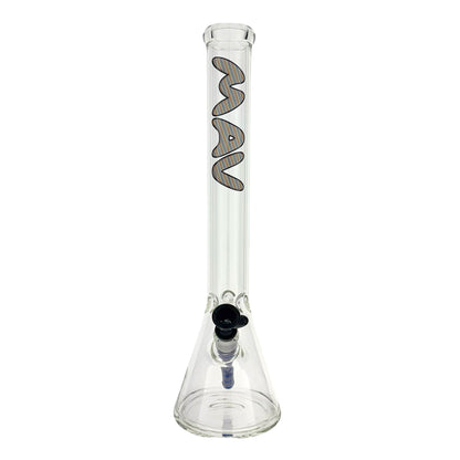 18" 5mm Classic Beaker Bong wigwag stem match lucy
