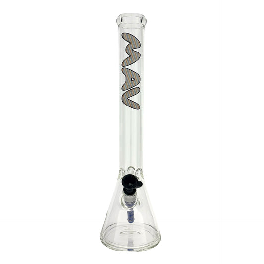 18" 5mm Classic Beaker Bong wigwag stem match lucy