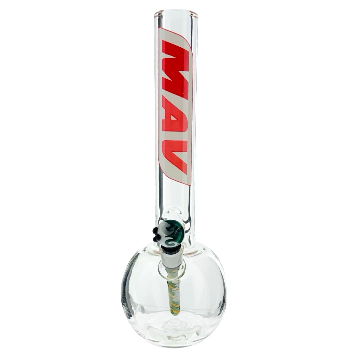 16" 9mm Old School Bubble Bottom Bong Retro Logo