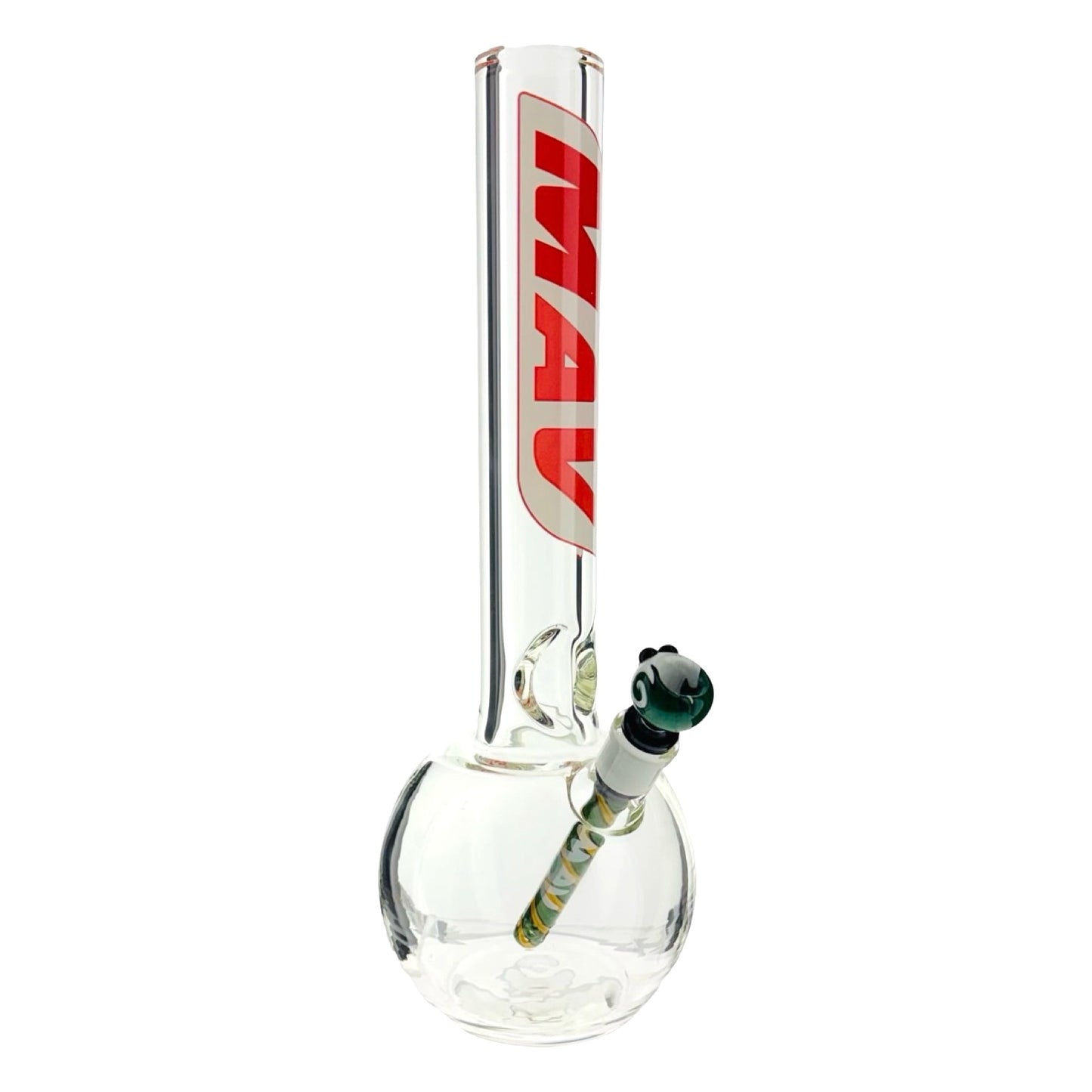 16" 9mm Old School Bubble Bottom Bong Retro Logo