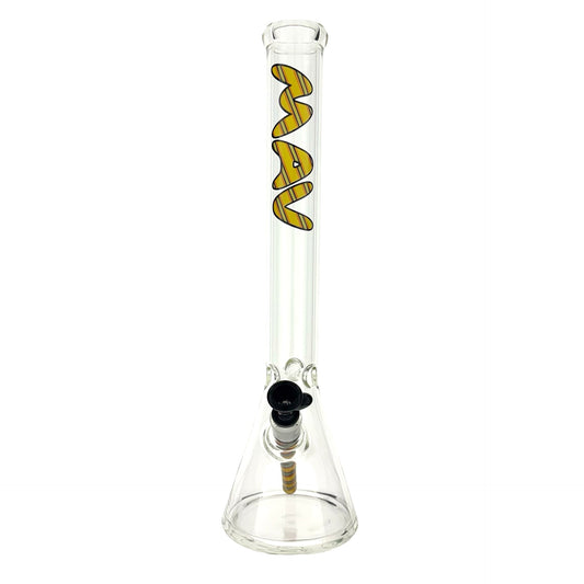 18" 5mm Classic Beaker Bong wigwag stem match hike
