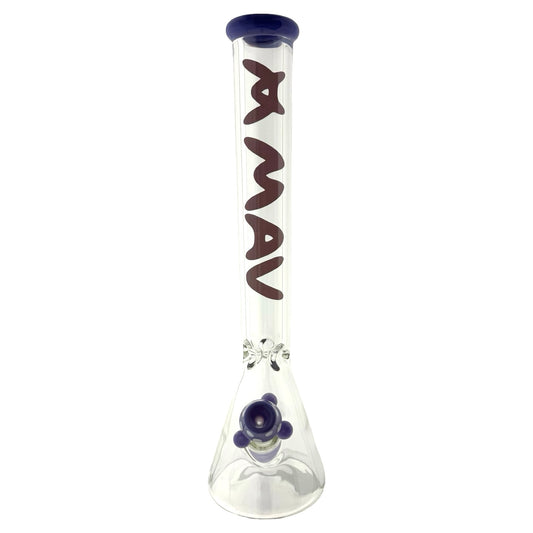 18" X 9MM ONE OF ONE purple shroom Special Beaker Bong