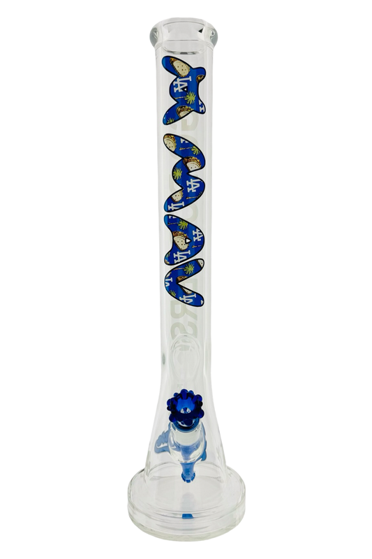 18" Bat Bong One of One MAVs Go Dodgers Laser Bong Ball World series 2025 Champions !
