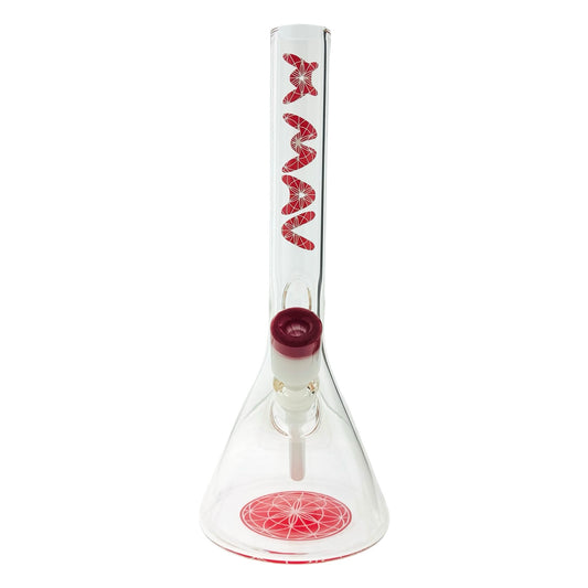 MANDALA RED  17" Massive Beaker Base Bong