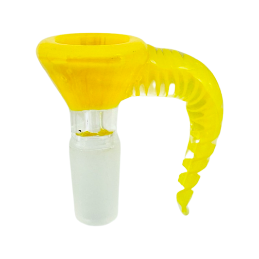 14mm Yellow Swirl Horn Bowl