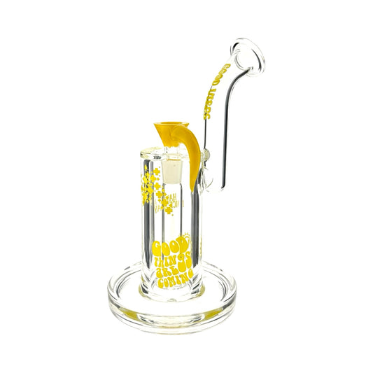10" X 7 MM ONE OF ONE positive type bubbler laidback neck