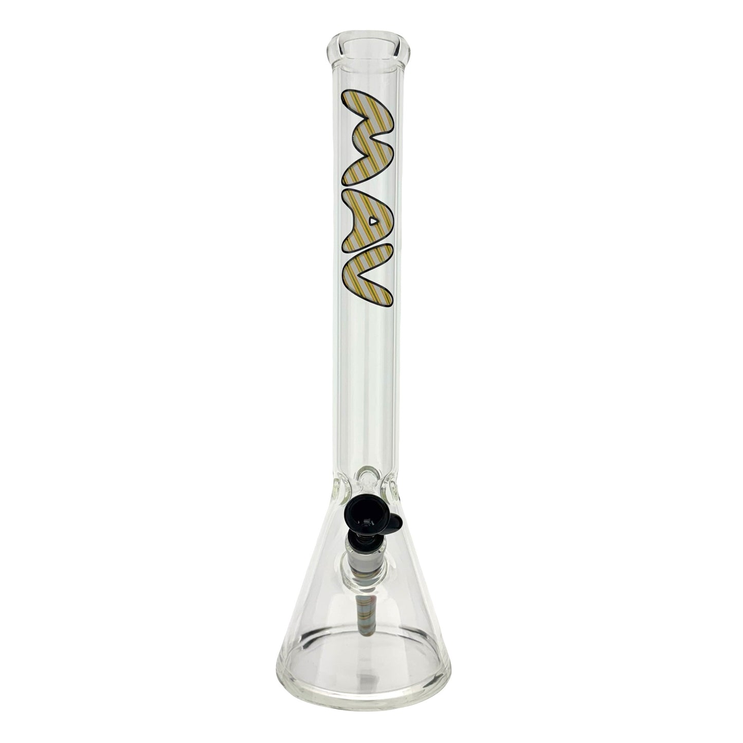 18" 5mm Classic Beaker Bong wigwag stem match play