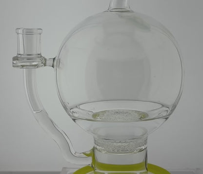 7" Honey Globe Yellow Bubble Bong