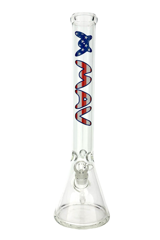 18" MAV Specialty Decal slab Logo Beaker Bong collection