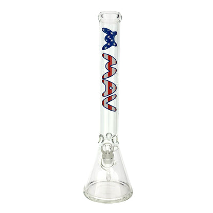 18" MAV Specialty Decal Logo Beaker Bong