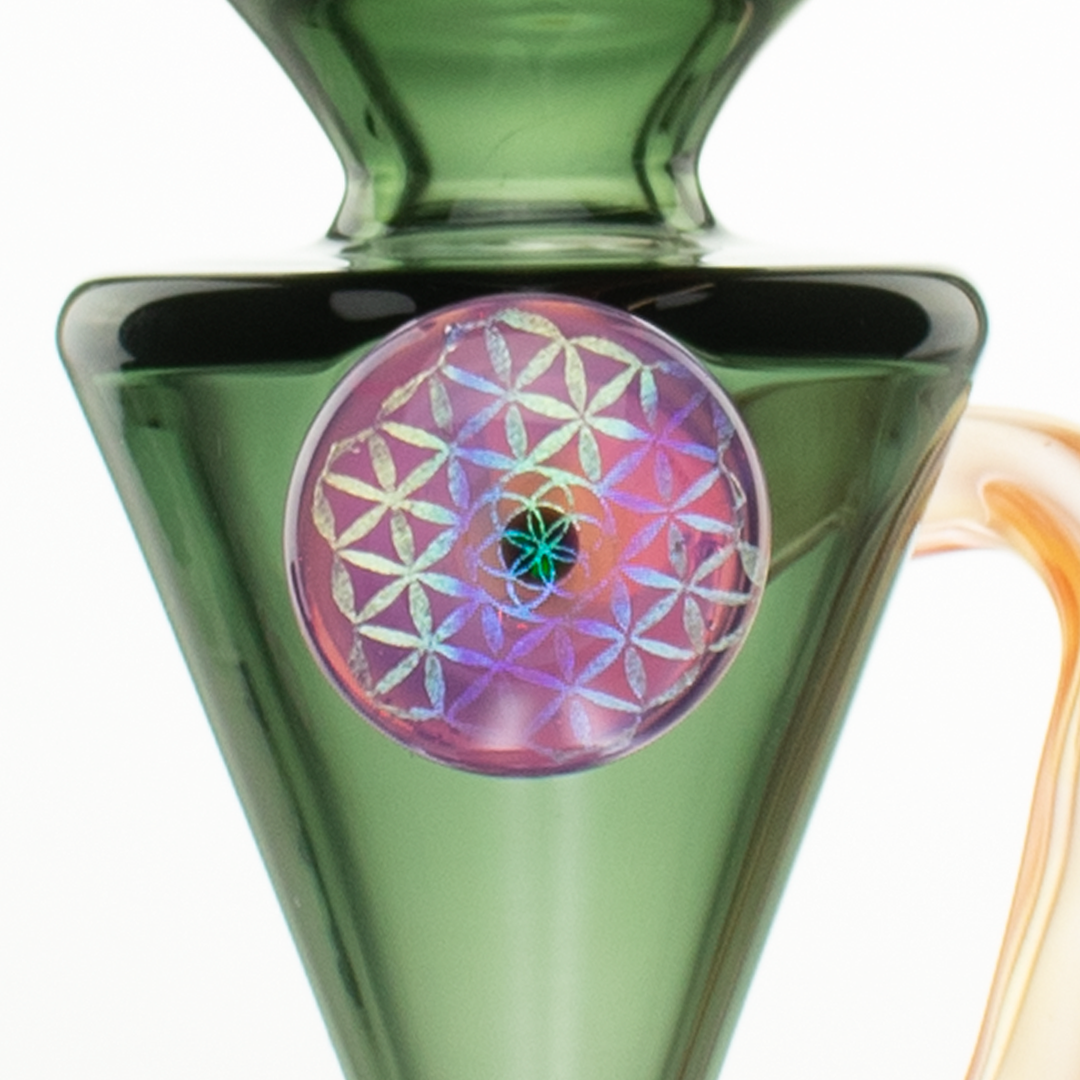 the beverly subtl collab hourglass recycler transparent black orange