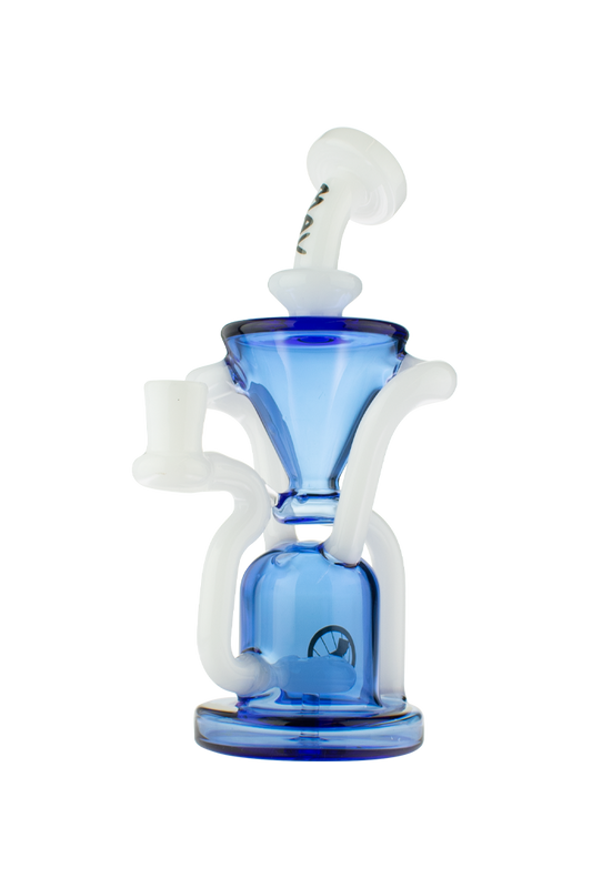 white and ink blue