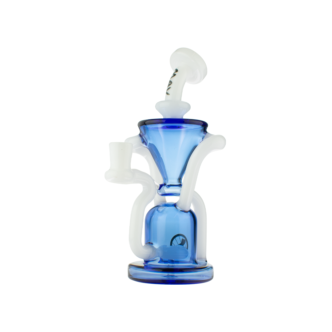 white and ink blue