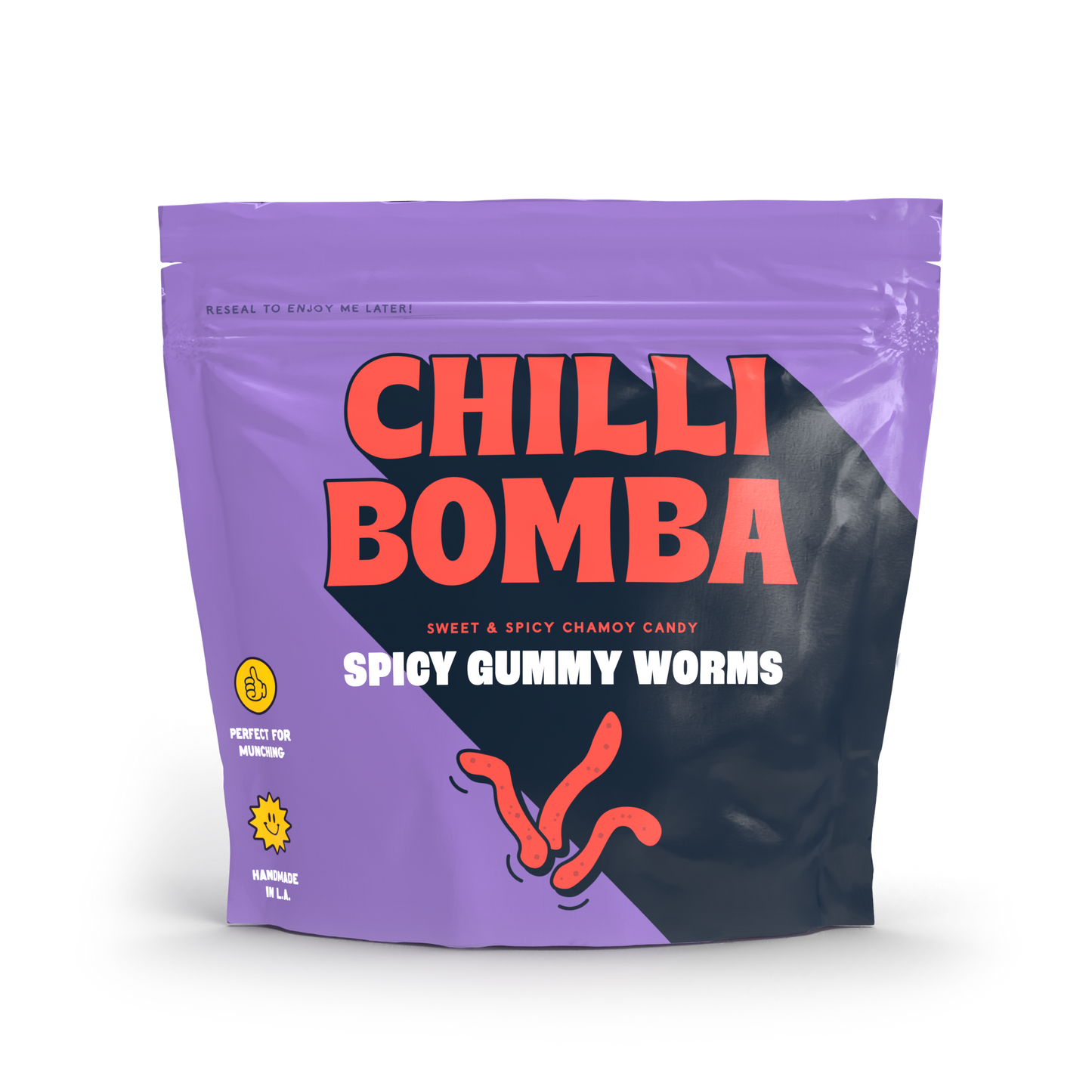 Chilli Bomba Spicy Gummy Worms 8oz