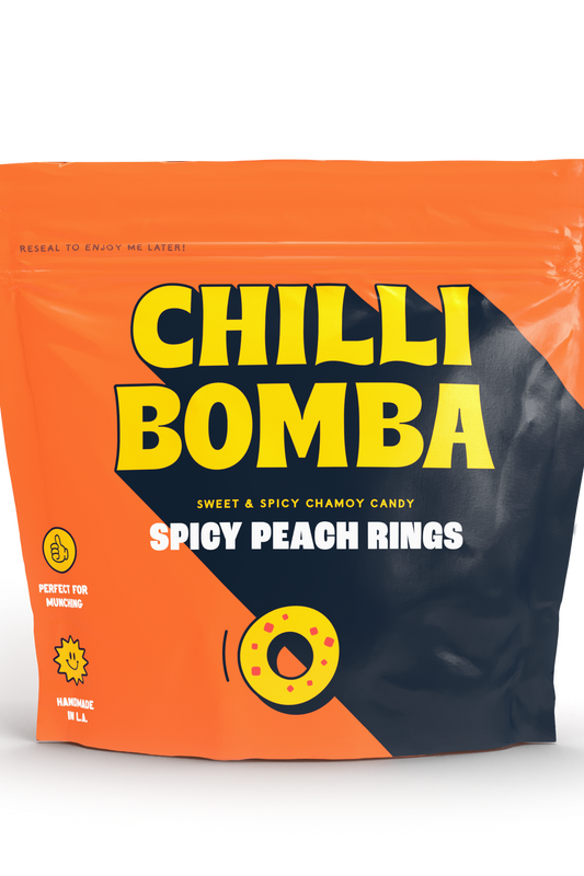 Chilli Bomba Spicy Peach Rings 4oz