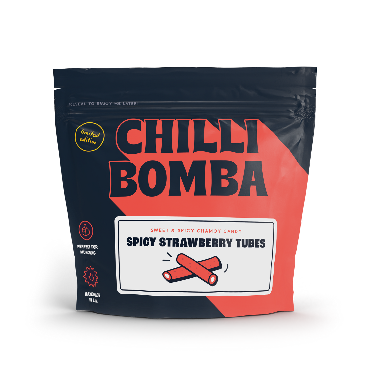 Chilli Bomba Spicy Strawberry Tubes 8oz