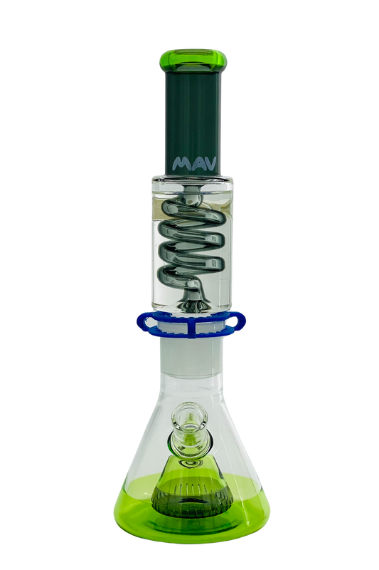 Transparent Black and Ooze Slitted Pyramid Beaker Freezable Coil System