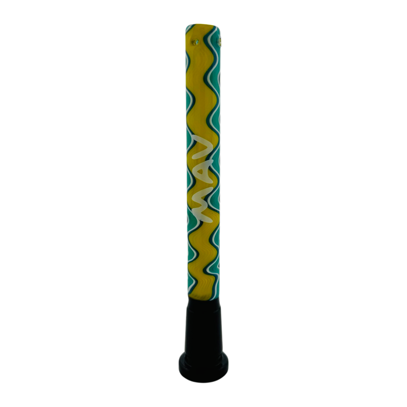 5" Swirly Wig Wag Winding Colored Downstem 4 Hole Filtration