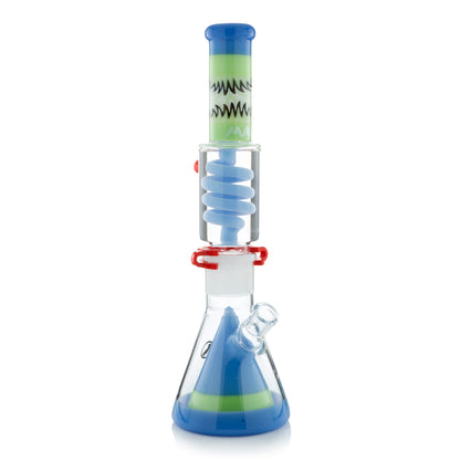 Reversal Wig Wag Slime and Lavender Slitted Pyramid Beaker Freezable Coil System