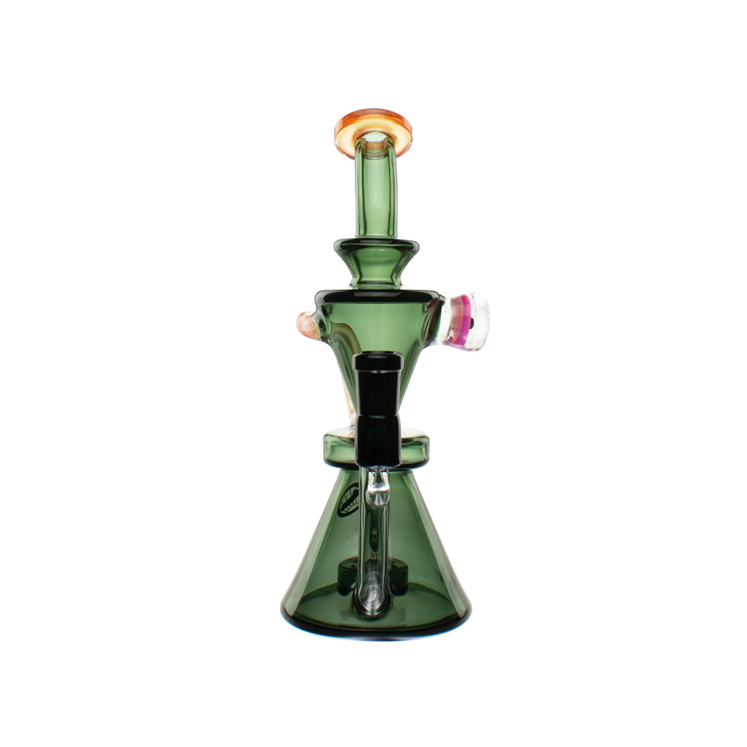 the beverly subtl collab hourglass recycler transparent black orange