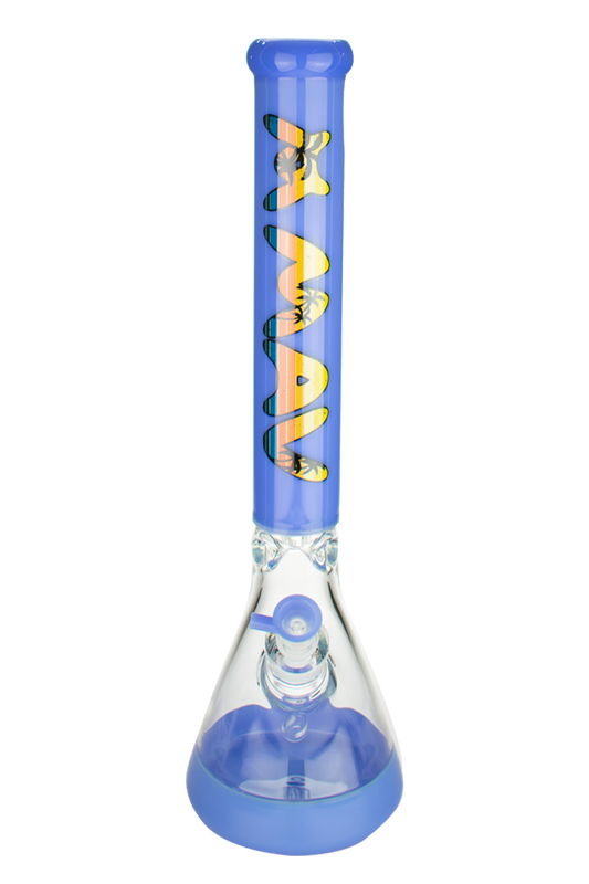 Purple California Retro 18" Full Color Beaker Bong