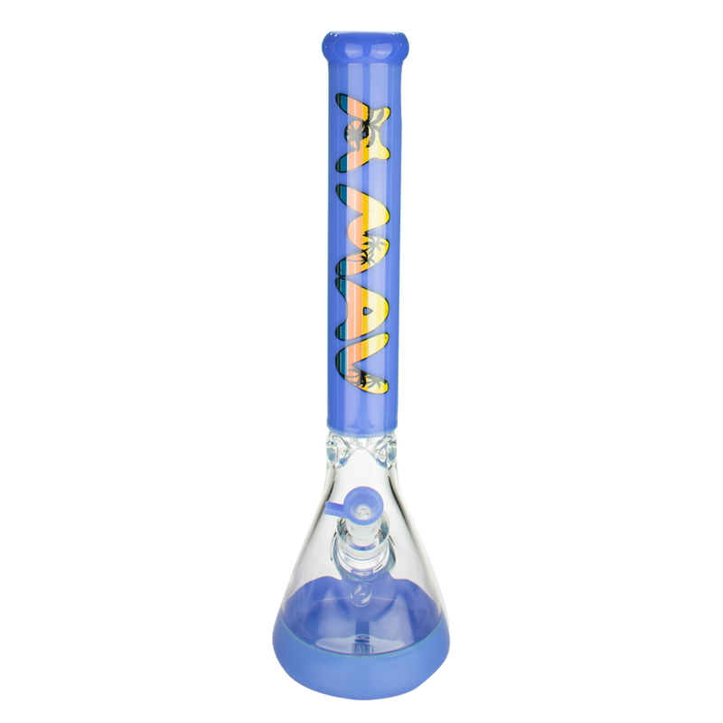 Purple California Retro 18" Full Color Beaker Bong