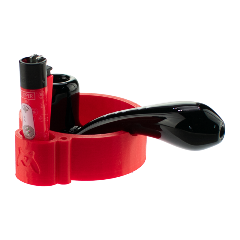 Sherlock Pipe Stand Ash Tray + Clipper lighter