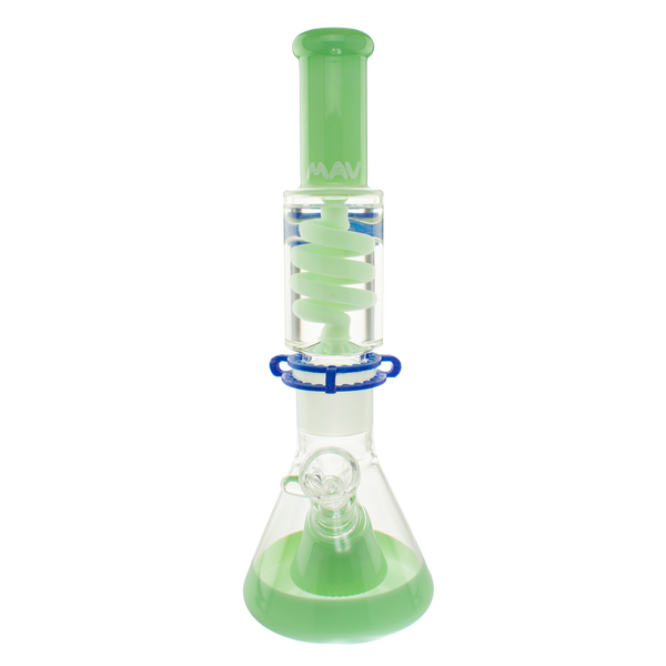 Seafoam Slitted Pyramid Beaker Freezable Coil System – MAV