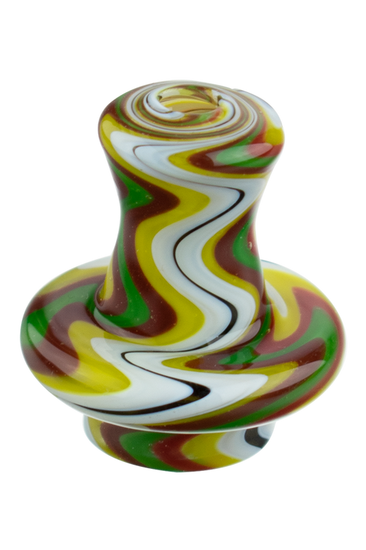 Yellow Swirl Cap + 2 pearls  (BX155A)