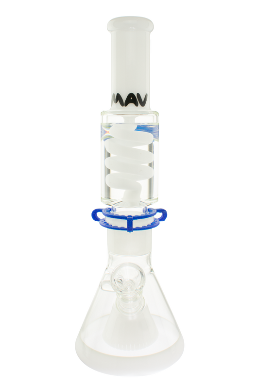 White Slitted Pyramid Beaker Freezable Coil System
