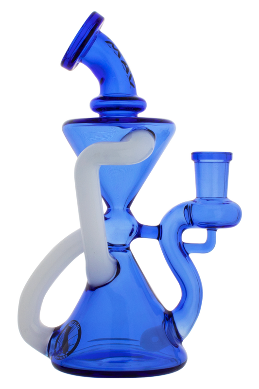 ink-blue and white