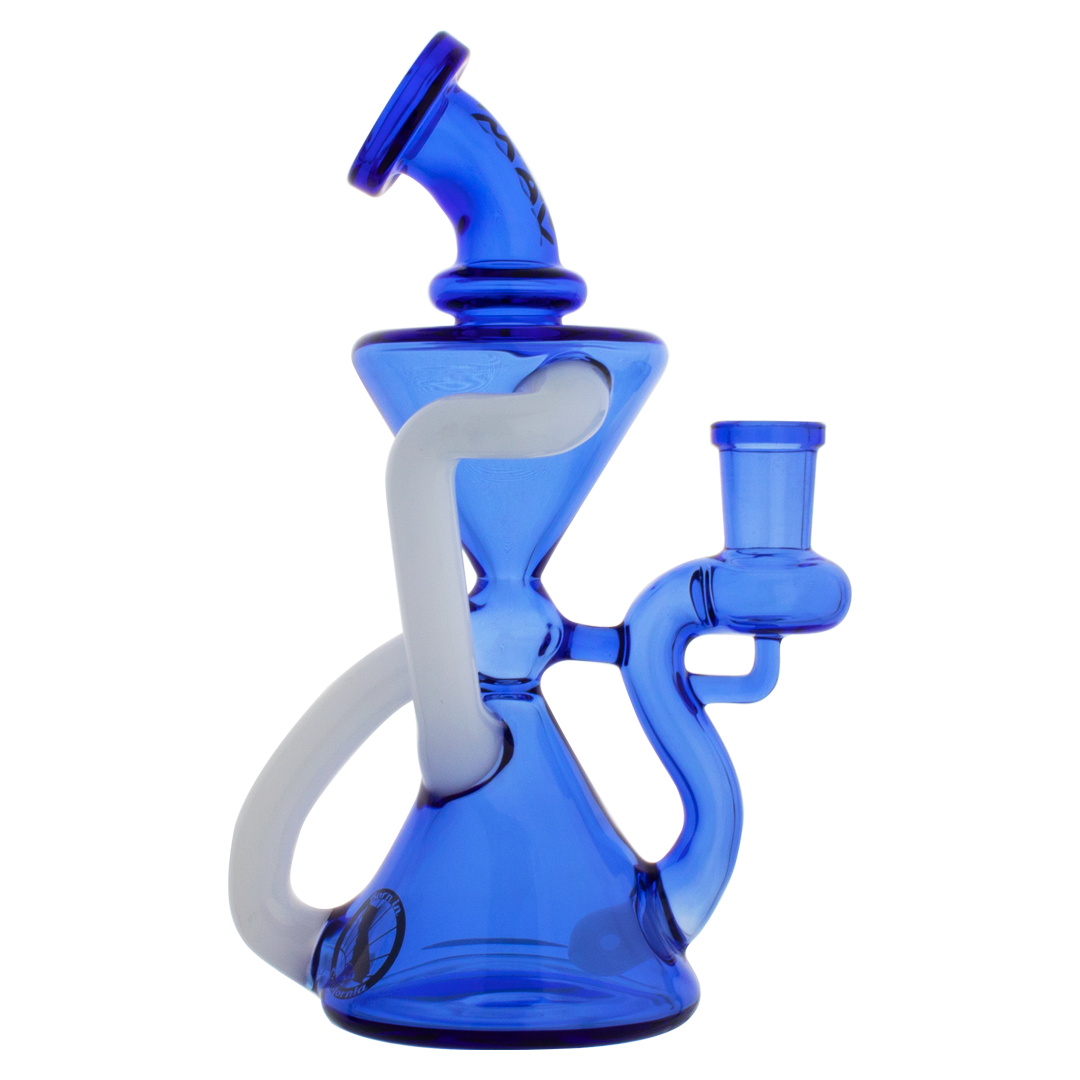 ink-blue and white